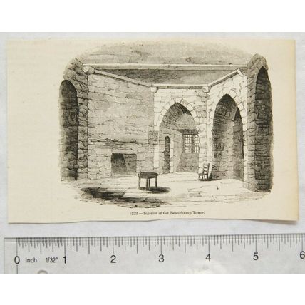 1860s engraving - Interior of Beauchamp Tower