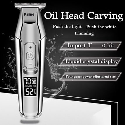 Kemei 5027 Beard Hair Trimmer Cordless Electric Bald Haircut Detailer Clipper