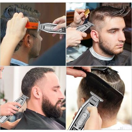 Kemei 5027 Beard Hair Trimmer Cordless Electric Bald Haircut Detailer Clipper