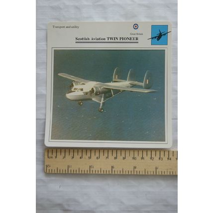 Scottish Aviation Twin Pioneer - GB - Transport & Utility - Collectors Club Card