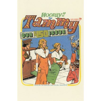 Limousine Chauffeur Red Carpet Tammy 1970s Girls Comic Postcard