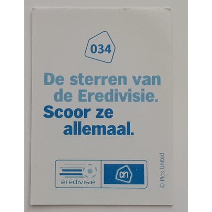 34. SERGIO ROMERO - AZ ALKMAAR - Dutch Eredivisie STICKER 2008/2009