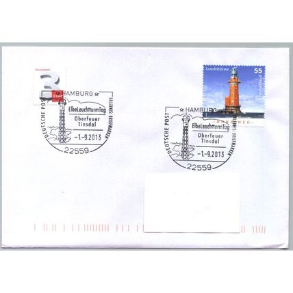 Germany pmk. Hamburg 'Tinsdal Lighthouse' 2013