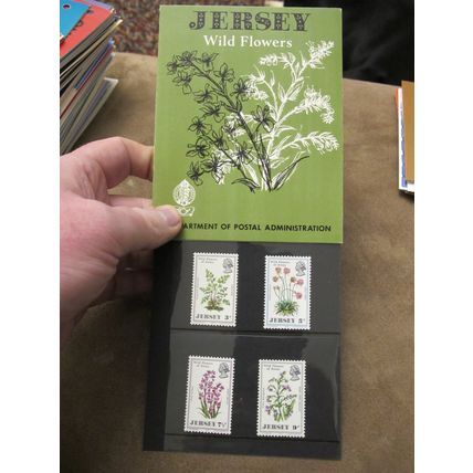 1972 Jersey Mint stamps presentation pack -Wild Flowers