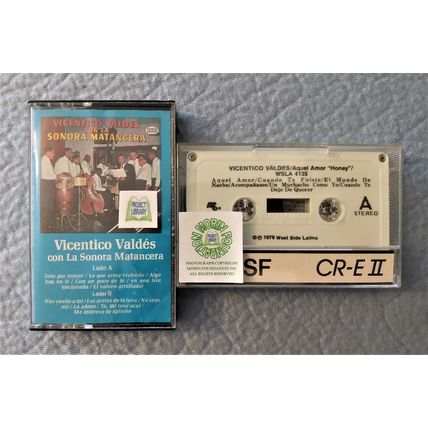VINCENTICO VALDES CON LA SONORA MATANCERA & AQUEL AMOR HONEY MUSIC CASSETTES