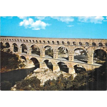 Pont Du Gard France postcard posted 1973 VGC