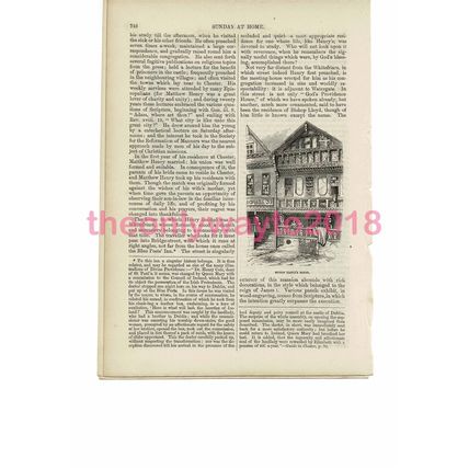 Bishop Lloyds House, Book Illustration (Print), c1858