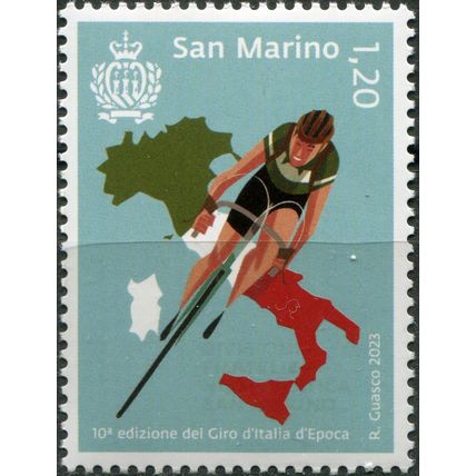San Marino. 2023. Tenth Giro d'Italia d'Epoca Cycling Tour (MNH **) Stamp