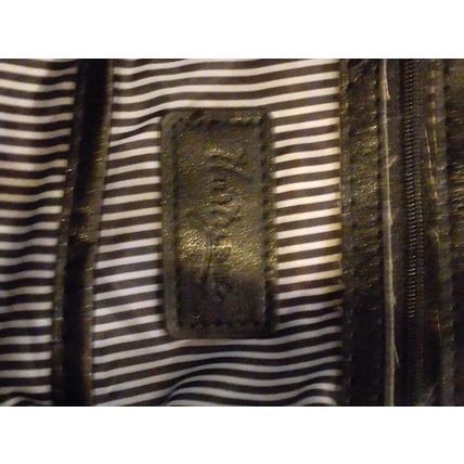 Thirty One Medallion Paisley Black White Floral XLarge Shoulder Bag Tote