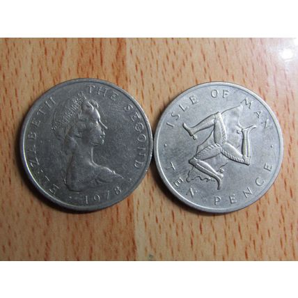 Isle of Man 1978 10p Coin