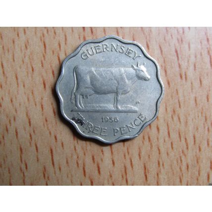 Guernsey 1956 Threpence 3d Coin