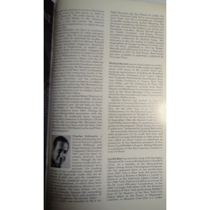 A LEONARD BERNSTEIN SONG CELEBRATION - STAGEBILL - 1988 - 70th Birthday Year