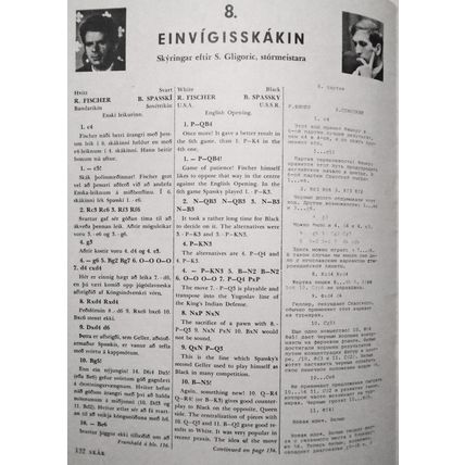 1972 SKAK - Icelandic Chess Magazine - Fischer Spassky World Championship No. 9