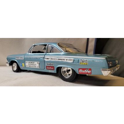 1/18 ( IBWB ) Custom 1962 Chevy Bel Air , drag car ,