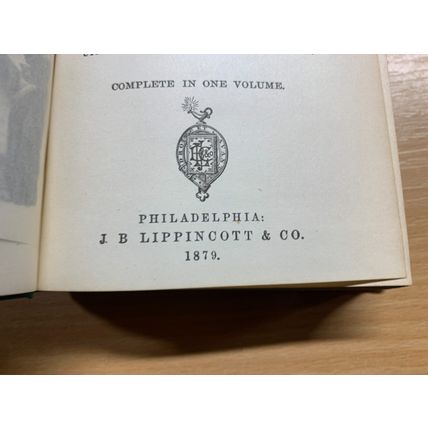 RARE* 1879 SIR EDWARD BULWER LYTTON "LEILA etc" FICTION USA ANTIQUE BOOK (P4)