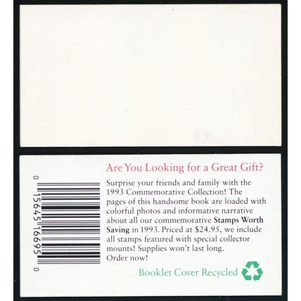 BK211, (2790a) Complete Booklet With Blank Top Cover Error * Stuart Katz