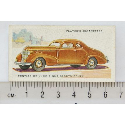 1937 Players Motor Cars 2nd series No. 35 Pontiac de Luxe Eight Sports Coupe
