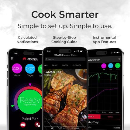MEATER Plus: Smart Bluetooth Wireless Meat Thermometer Digital | BBQ, Grill, Ove