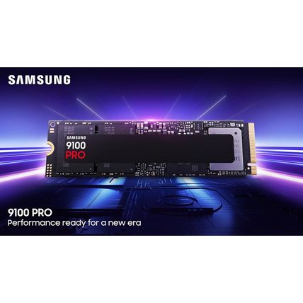 SAMSUNG SSD 9100 PRO 1TB, Pcie 5.0X4 M.2 2280, Seq. Read Speeds up to 14,800Mb/S
