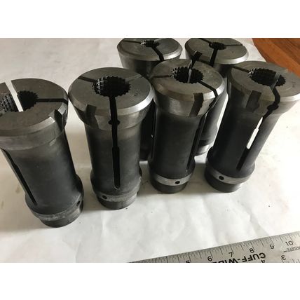 LOT 6 NAMCO 3/4",1", 1-1/8, 1-1/4,1-3/16, ACME GRID ROUND COLLETS,AJ