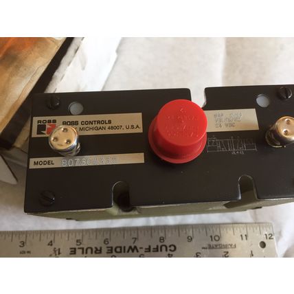 NEW ROSS 8076C4332 SERIES 80 SOLENOID VALVE 24VDC 8076C4332W 24 VDC SO 180254,AK