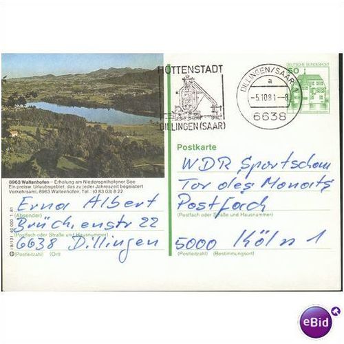Germany postcard 1981 - 8963 Waltenhofen