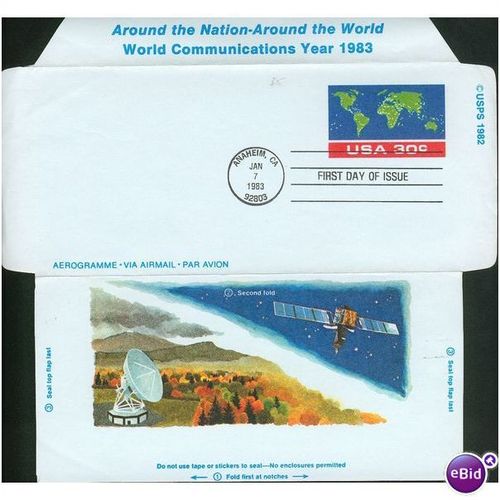 USA FDI Airmail 1983 - World Communications Year