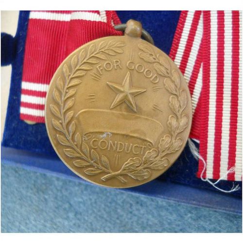 Original WWII US Army Good Conduct Medal with Box 1944