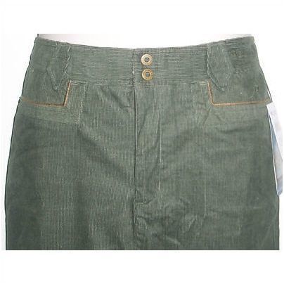 Columbia Green Corduroy Skirt River Resort