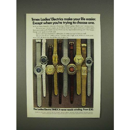 1973 Timex Watch Ad - 830502, 811701, 836601, 810604 +