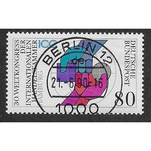 GER 1990 80pf 'CHAMBER OF COMMERCE, HAMBURG' FINE USED (EBID60-492)