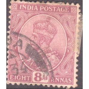 India 1911 - SG 182 - KGV 8a mauve - used