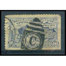 Used E11 10c Messenger on Bicycle Very Fine WA0969