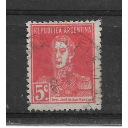 Argentina.SG534 5c San Martin (Red).Fine Used.Dec21