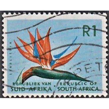 South Africa, 1965 R1 Bird of Paradise, SG 251 (Scott #342), used