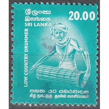 Sri Lanka 2001 Michel 1318 O Cote (2006) 0.30 Euro Joueur de tambour Cachet rond
