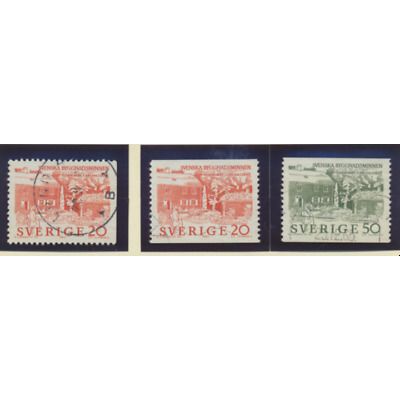 Sweden Stamps Scott #634 To 636, Used
