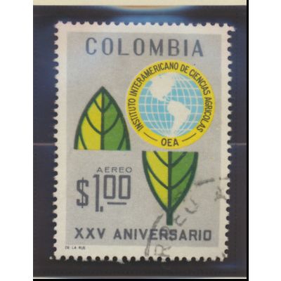 Colombia Stamp Scott #C511, Used