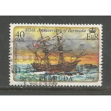 Bermuda 1984 375th Anniversary Settlement 40c, used. SG475