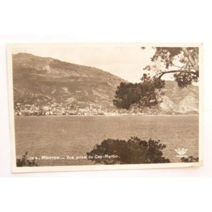 1934 postcard Menton, France