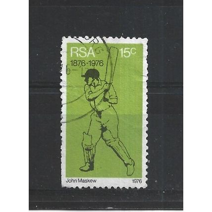 SouthAfrica.SG394 15c Batsman.Fine Used.Sep25b