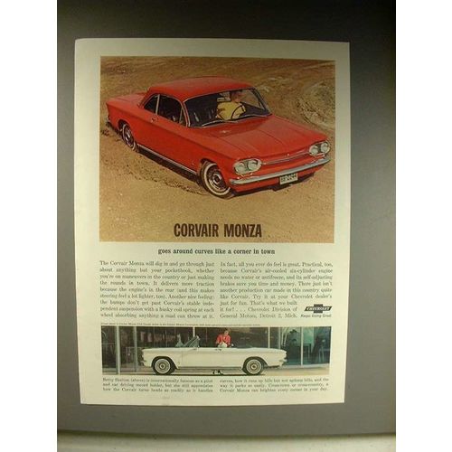 1963 Chevrolet Corvair Monza: Coupe, Convertible Ad