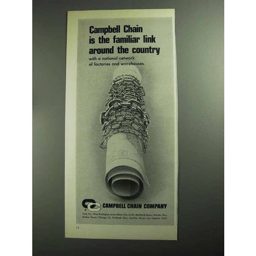 1968 Campbell Chain Ad - Familiar Link Around Country