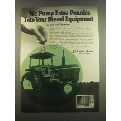 1985 Southern Super Green Diesel Fuel Ad - We Pump