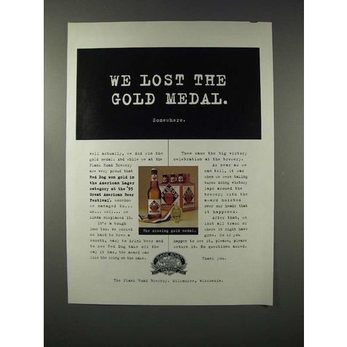 1996 Red Dog Beer Ad - We Lost the Gold Medal