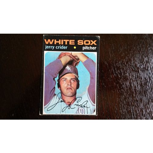 1971 Topps Card # 113 Jerry Crider Very Good (3) Chicago White Sox
