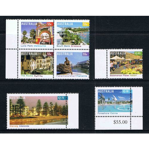 Australia 2008 Tourist Precincts Definitives MNH
