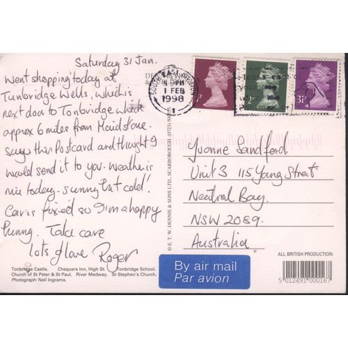 GB Postcard 1998 - Tonbridge, Kent