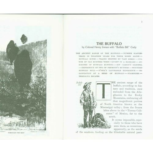 The Buffalo: 1898. by Henry Inman & "Buffalo Bill" Cody..1-29 lots of 10 copies