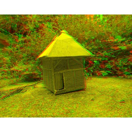 1970’s Cardboard Treadwheel Model: Singleton - Weald and Downland Living Museum